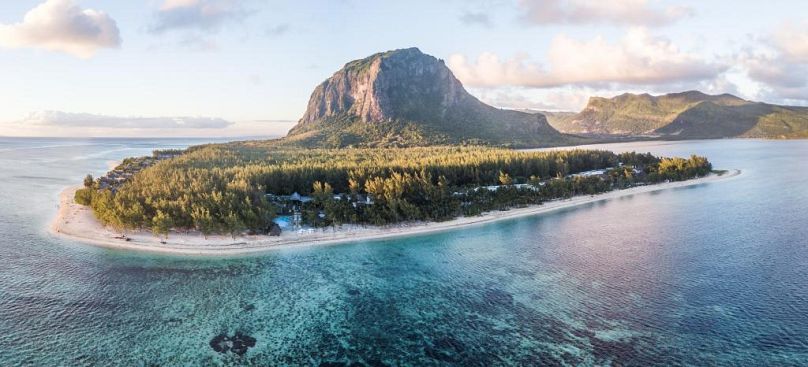 The island of Mauritius lies off the east coast of Madagascar