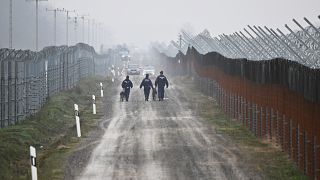گشت پلیس در مرز صربستان و مجارستان