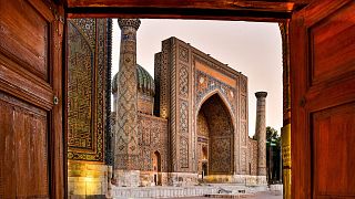  Площад Регистан е обект на международното завещание на ЮНЕСКО в сърцето на Самарканд. 
