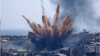 عکس آرشیوی از حمله هوایی اسرائیل به غزه