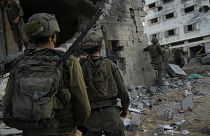 Des soldats israéliens sont vus lors d'une opération terrestre dans la bande de Gaza, le mercredi 8 novembre 2023.