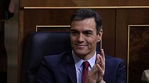 El presidente del Gobierno en funciones, Pedro Sánchez, en el Congreso de los Diputados.