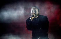 Kendrick Lamar performs at Coachella Music & Arts Festival at the Empire Polo Club in Indio, Calif., Sunday, April 16, 2017.