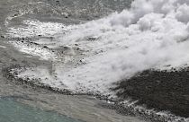 Αεροφωτογραφία του νησιού που αποκάλυψε το υποθαλάσσιο ηφαίστειο