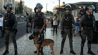 عناصر من الشرطة الإسرائيلية في مدينة القدس المحتلة