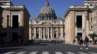 Imagen de San Pedro del Vaticano, marzo de 2020