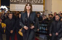 Actress Monica Bellucci gets ready to meet fans at Thessaloniki Film Festival, 8 November, 2023.