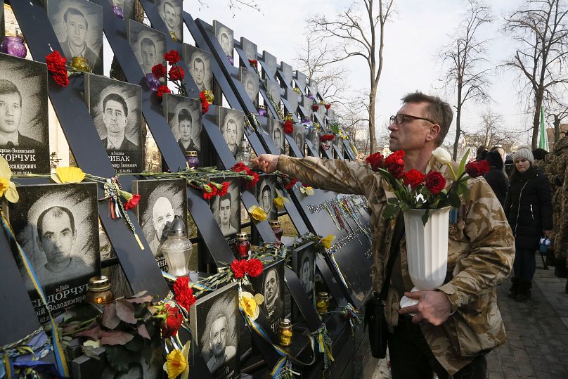 Мемориал в Киеве, посвященный погибшим в ходе Революции Достоинства