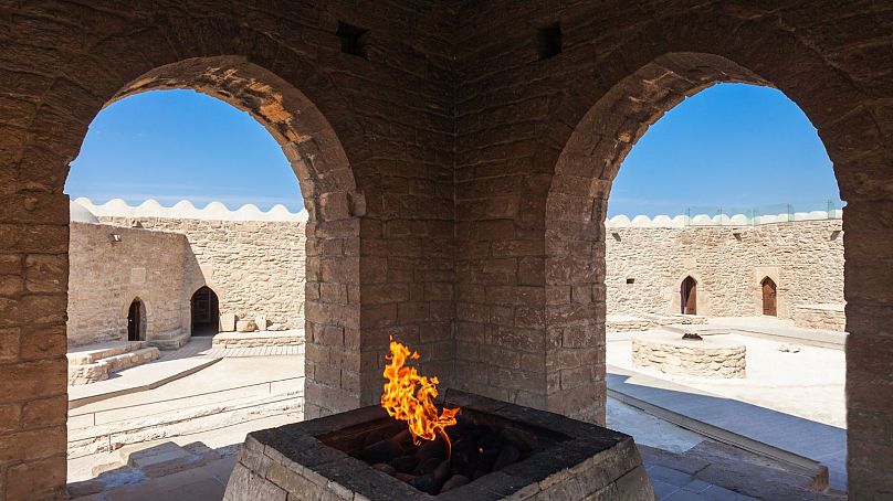 Azerbaijan, 'the land of fire', is known for its fire temples, linked to the country's Zoroastrian history.