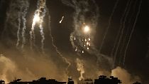Der Himmel über Gaza-Stadt am 10.11.2023