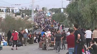نزوح الفلسطينيين نحو جنوب غزة