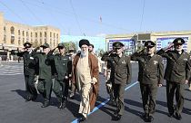 Irán legfelső vezetőője, Khamanei ajatollah látogatása a fegyveres erőknél