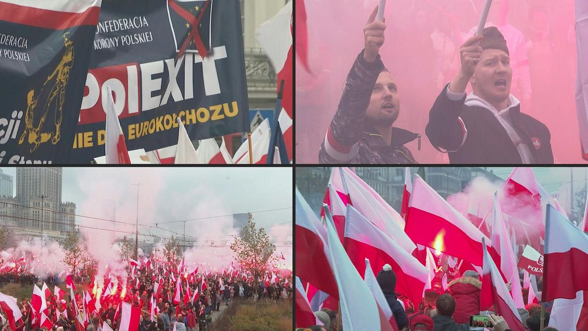 المظاهرة في وارسو