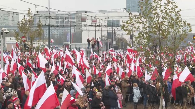 المظاهرة في وارسو