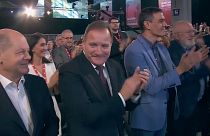 Líderes socialistas europeus em congresso
