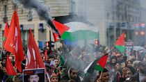 صورة من مسيرة سابقة لمساندة الفلسطينيين في باريس