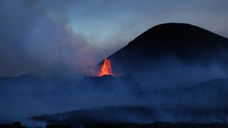 صورة أرشيفية لفوهة بركان في أيسلندا