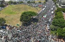 Manifestação pró-palestiniana na Cidade do Cabo
