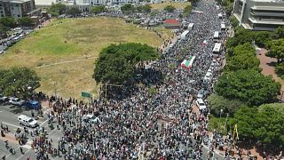 Manifestação pró-palestiniana na Cidade do Cabo