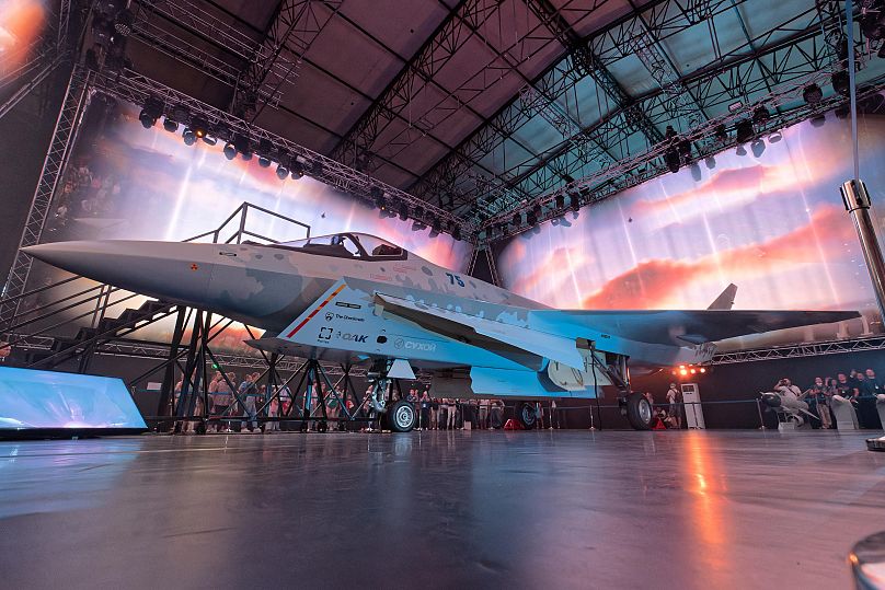 Szu-35 bemutató a 2020-as MAKS kiállításon