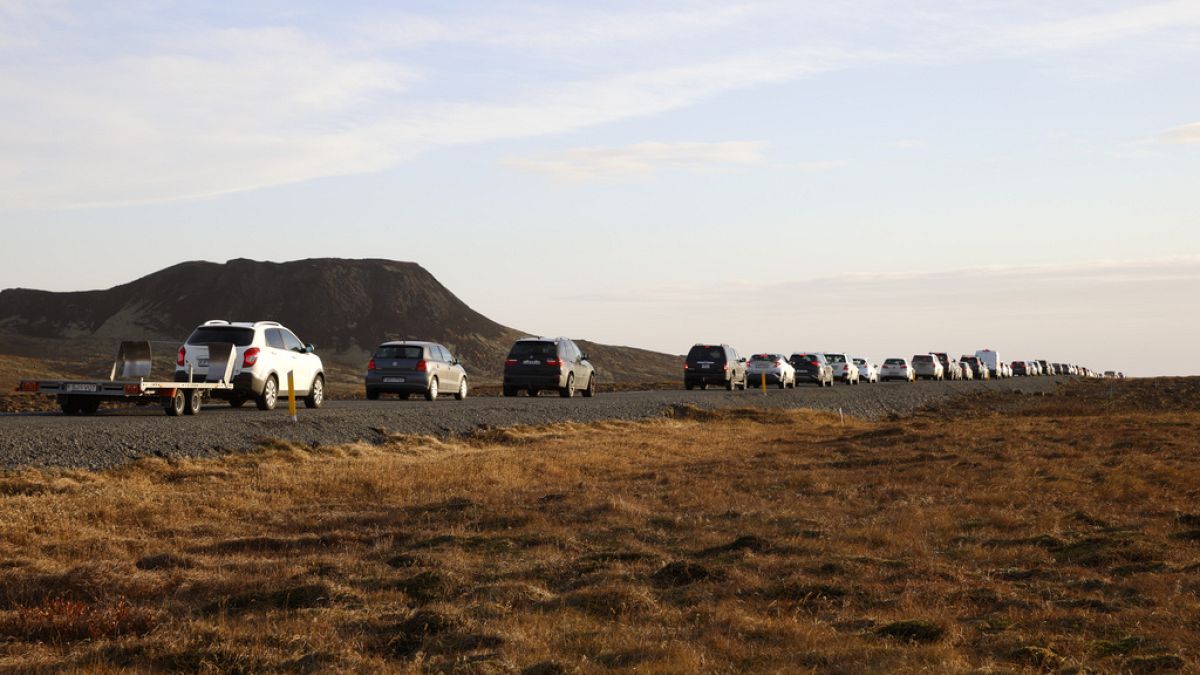 A cidade costeira de Grandavík, na Islândia, foi evacuada, na previsão de uma erupção vulcânica