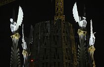 Nuevas torres de la Sagrada Familia de Barcelona dedicadas a los cuatro evangelistas