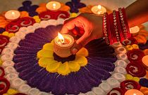 Streets and homes across the world were aglow Sunday night as millions of people celebrated Diwali, the Hindu festival of lights.