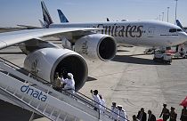 Dubai Air Show no Dubai, nos Emirados Árabes Unidos, esta segunda-feira. 