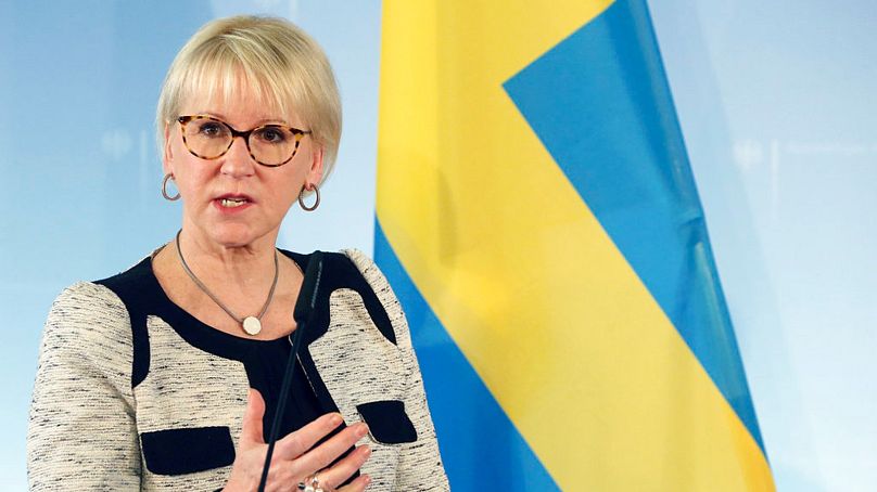 FILE: Sweden's former foreign minister Margot Wallstrom, April 2018