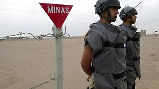 Controllo mine in Cile, al confine con il Perù. 