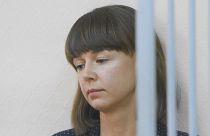 Ksenia Fadeyeva during the court hearing in Tomsk, November 13, 2023