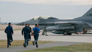 Base aérea de Fetesti, na Roménia, onde os pilotos ucranianos vão receber treino para os F-16