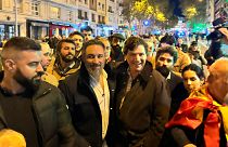 The journalist Tucker Carlson and Santiago Abascal, leader of Spain’s far-right Vox party