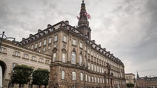    مبنى البرلمان الدنماركي في كوبنهاغن
