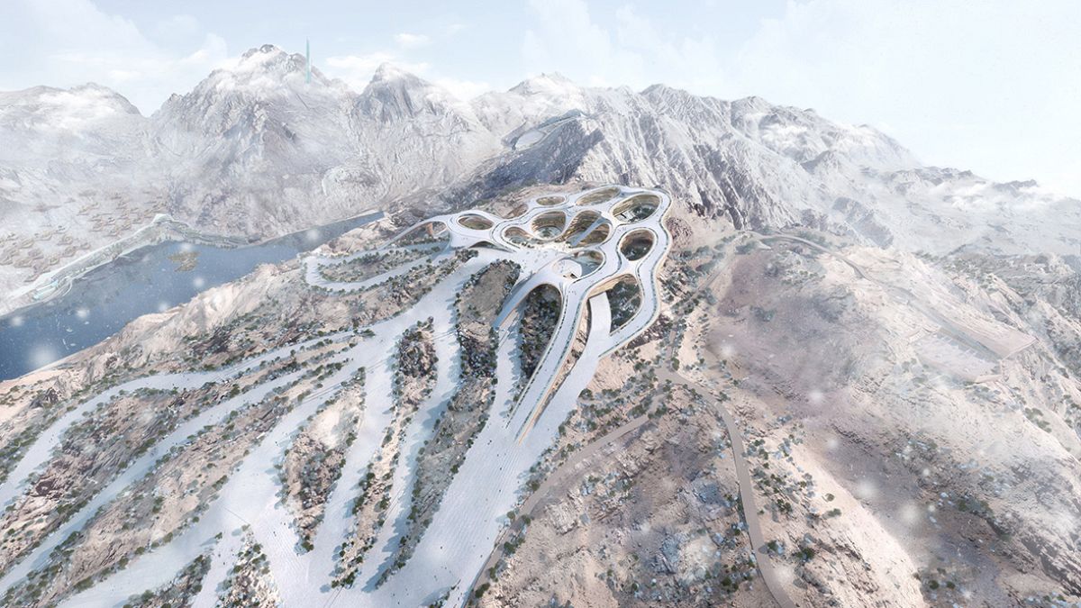 Saudi Arabia is building a futuristic ski resort in the middle of the  desert