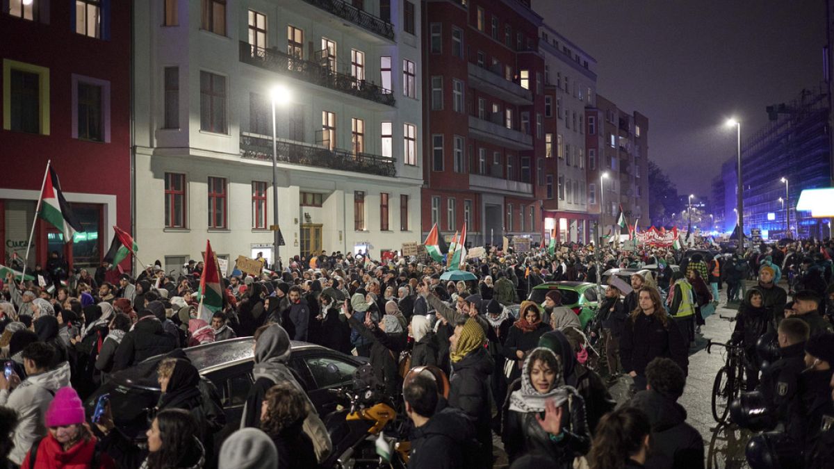 Pro-Palästinensische Demo in Berlin.