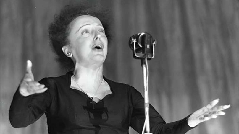 Édith Piaf performing at the Olympia, Paris, in December 1960