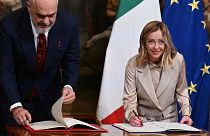 Under the protocol, Italy will process up to 36,000 asylum claims in two centres built on Albanian soil.
