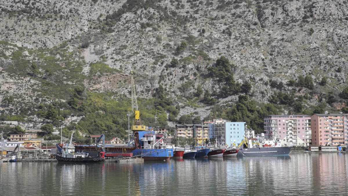 Le port de Shëngjin, dans le nord de l’Albanie