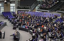 Képünk illusztráció: a német parlament alsóházának plenáris ülése