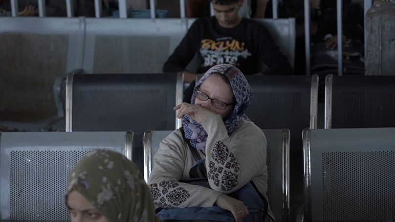 Deutsche Katya Miess, die eine Woche vor Kriegsbeginn einreiste, um ihren palästinensischen Mann zu besuchen