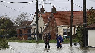 Im Norden von Frankreich dauern die Überschwemmungen an