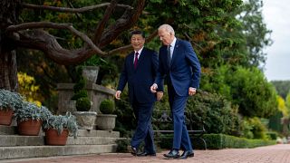Президент США Джо Байден и председатель КНР Си Цзиньпин встретились в историческом поместье Филоли к югу от Сан-Франциско, Калифорния, 15 ноября 2023 года.