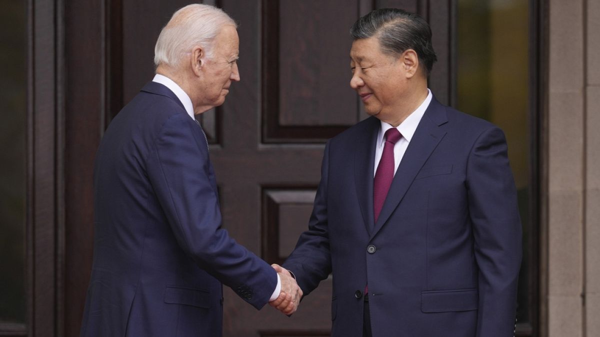 Les présidents américain et chinois Joe Biden et Xi Jinping, San Francisco, États-Unis, le 16 novembre 2023