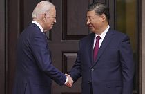 US-Präsident Biden (l.) und Chinas Staatschef Xi