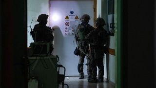 Operaciones del Ejército de Israel dentro del hospital Al Shifa de Gaza