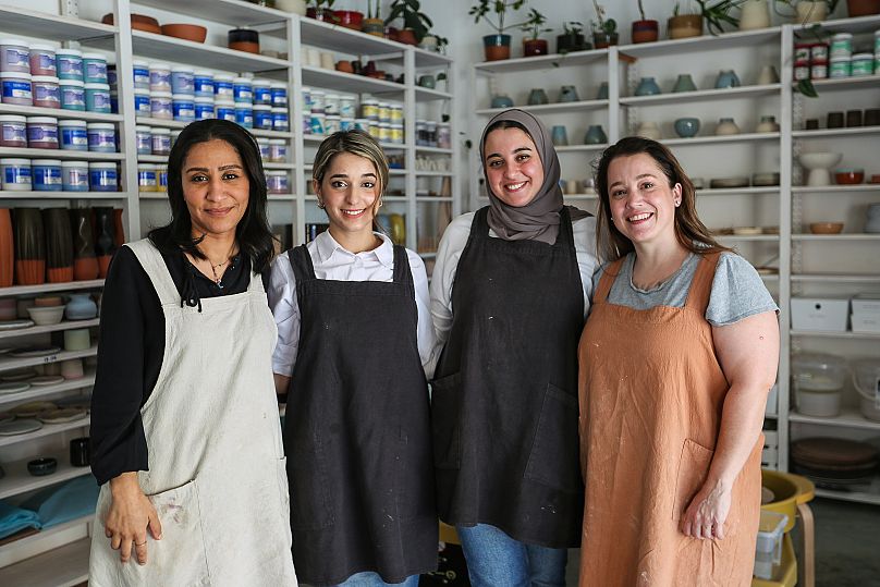 The studio in Qatar has fostered a close-knit community of newbies and seasoned potters