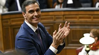 Pedro Sanchez reconduit Premier ministre au parlement espagnol, Madrid, 16 novembre 2023