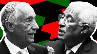  Бившият министър-председател Антониу Коща и президентът на Португалия Марсело Ребело де Соуса. 