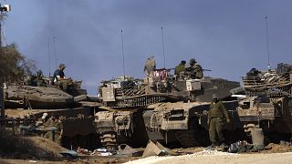 دبابات عسكرية إسرائيلية في قطاع غزة